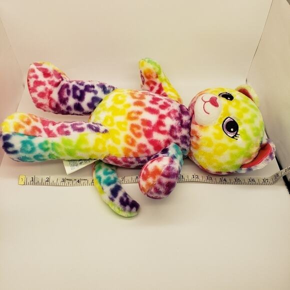 Build A Bear Rainbow Tie Dye Plush Animal - Picture 8 of 9